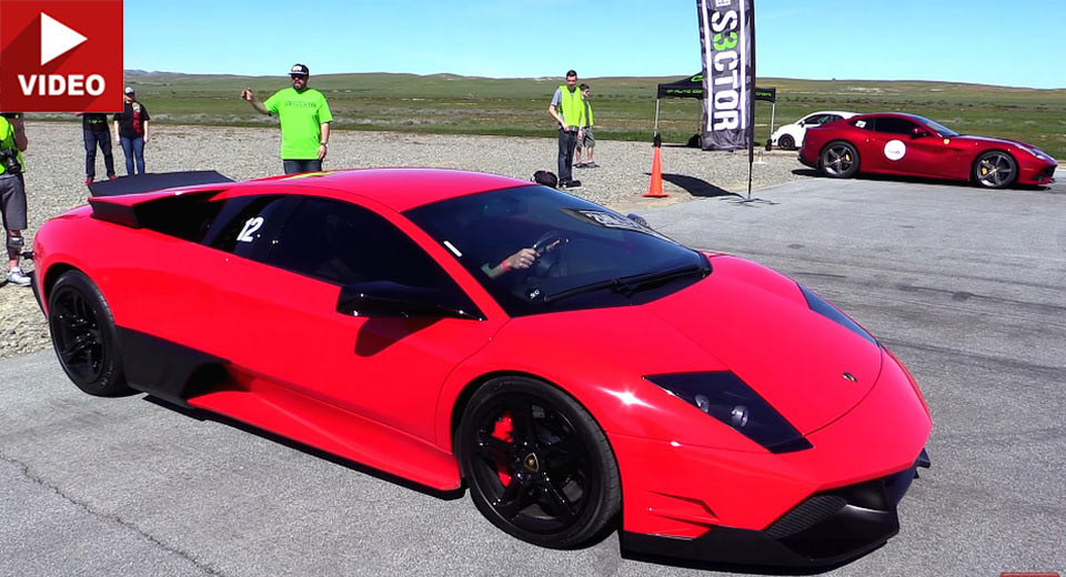 Generation Gap: Slightly Modded Murcielago LP-640 Takes On Ferrari F12berlinetta