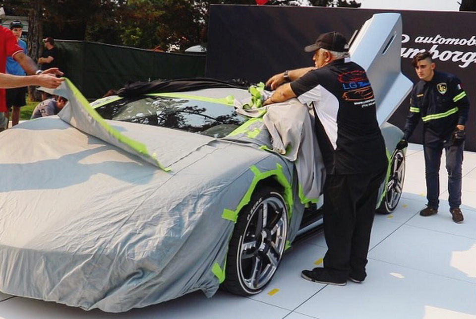  Lamborghini Prepping Light Blue Centenario Roadster For Today’s Debut