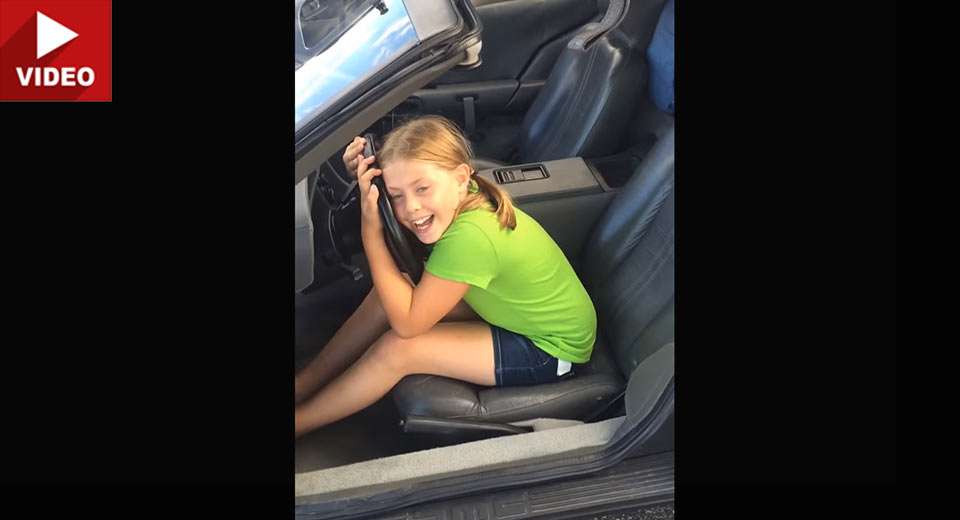  Girl Ecstatic After Dad Surprises Her With DeLorean