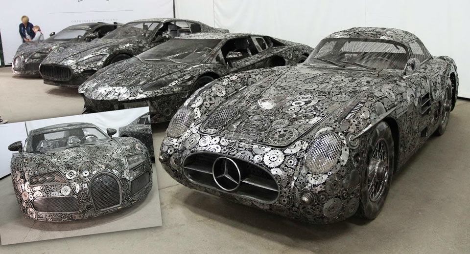 Artists Recycle Scrap Metal Into Amazing Life-Size Supercars In Poland