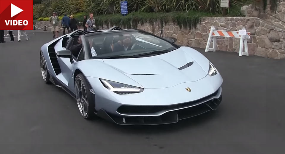 Lamborghini Centenario Roadster Looks Radical On The Move