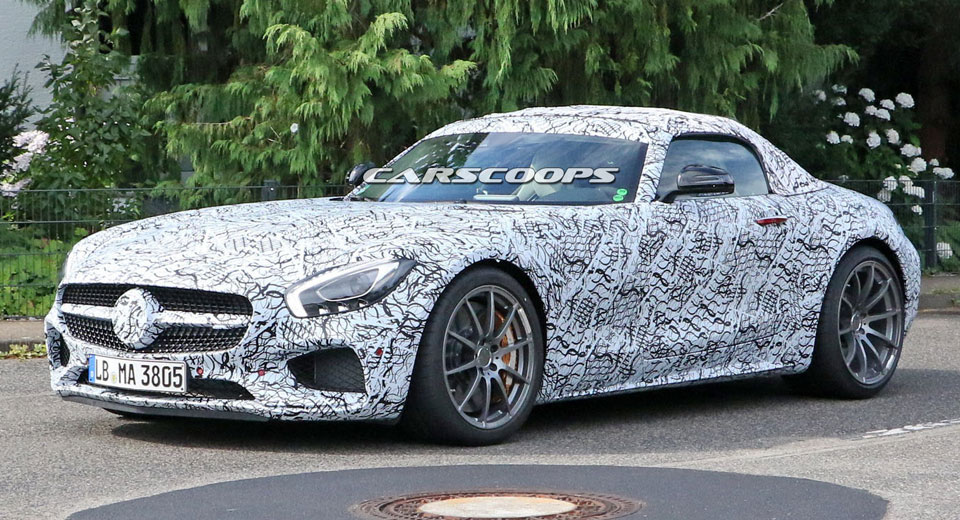 Mercedes-AMG GT C Roadster Scooped With Folding Soft Top