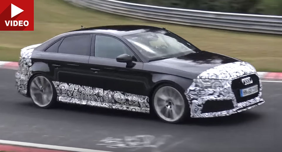 Audi RS3 Sedan Finally Filmed Track Testing At The Nurburgring