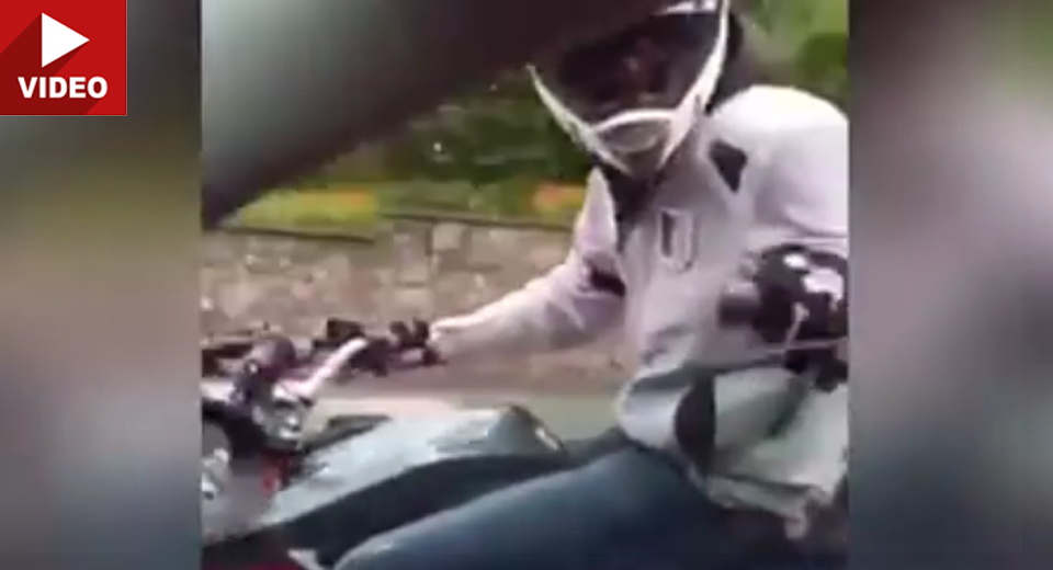 Road Rage Biker Demonstrates Exactly Why You Shouldn’t Mess With Karma