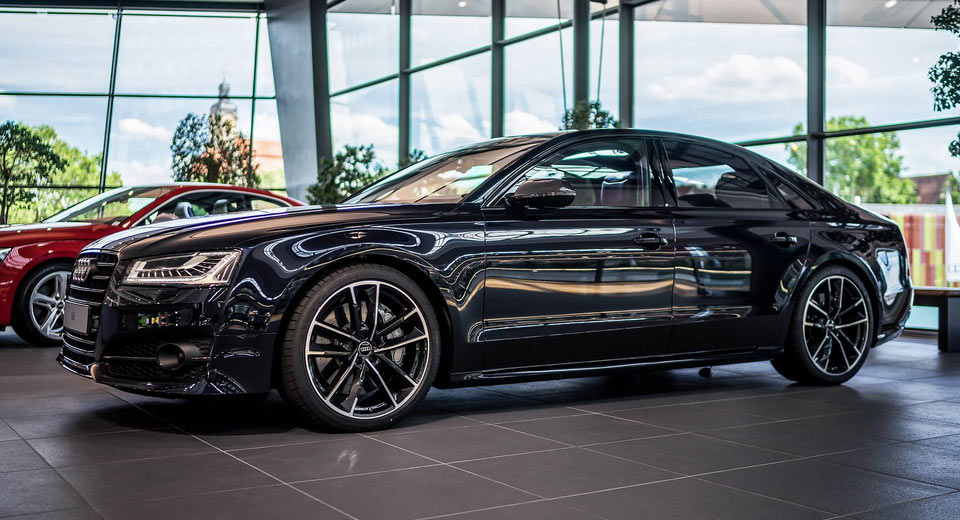  Carbon Black Metallic Audi S8 Plus Shows Off Its Elegant Silhouette