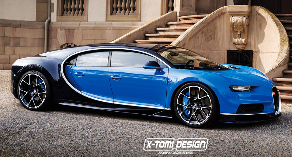  Bugatti Chiron Gets Pixel Injection, Sprouts Two Extra Doors