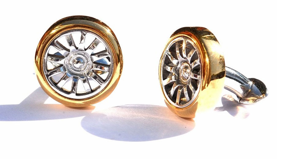 These Cufflinks Are Made From The Aluminum Of A Bugatti Veyron’s Wheel ...