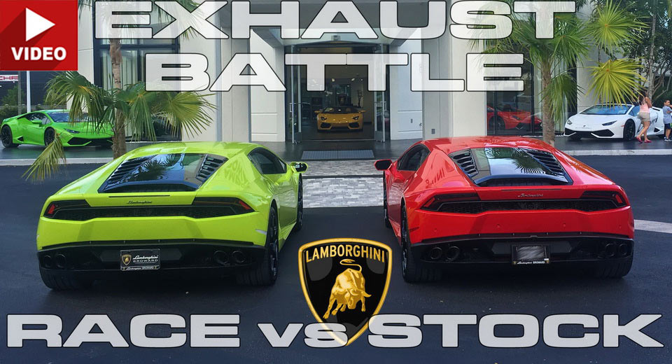 Lamborghini Huracan Rev Battle: Race Vs Stock Exhaust