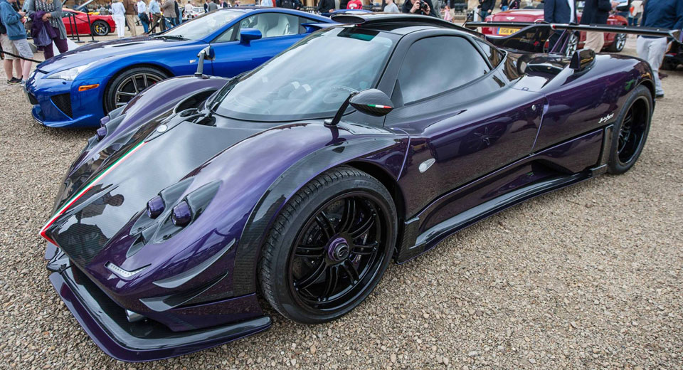 Turquoise Pagani Zonda 760RSJX Gets Purple Transformation