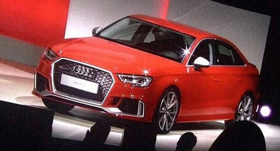  Audi Announces 400HP RS3 Sedan’s World Premiere At Paris