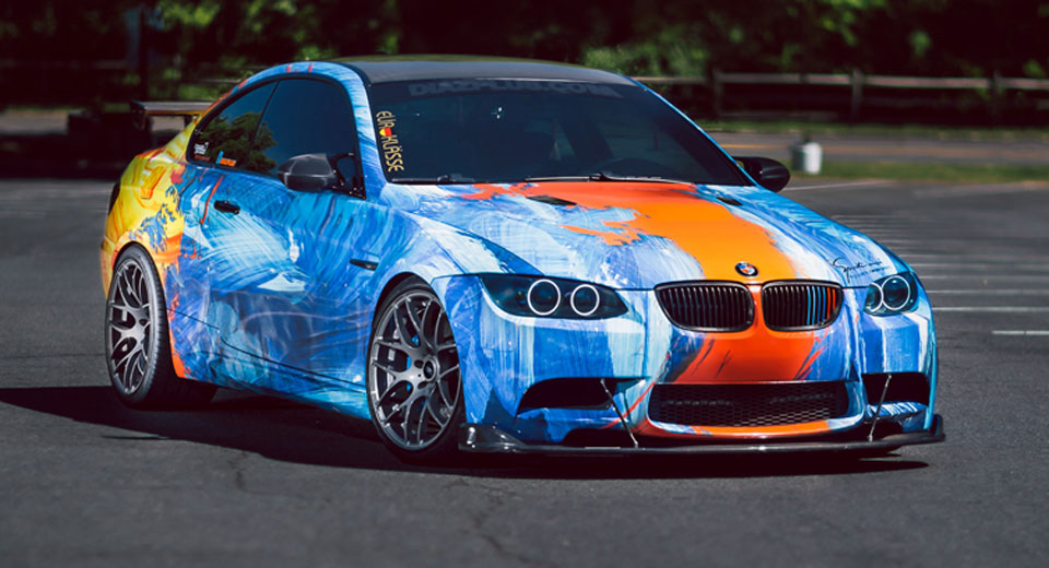  BMW E92 M3 Combines Water And Fire With Outlandish Wrap