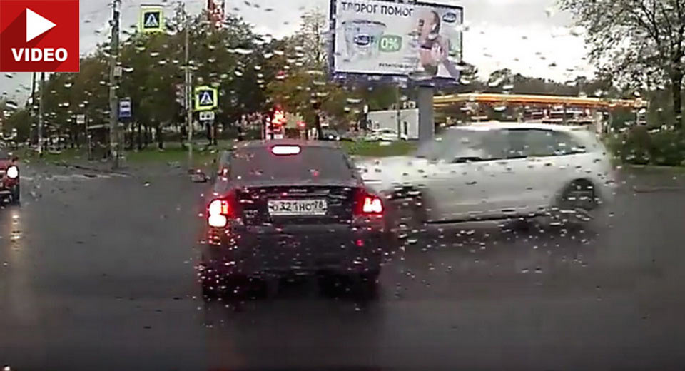 Volvo S60 Engine Flies Out Of The Car In Massive Crash