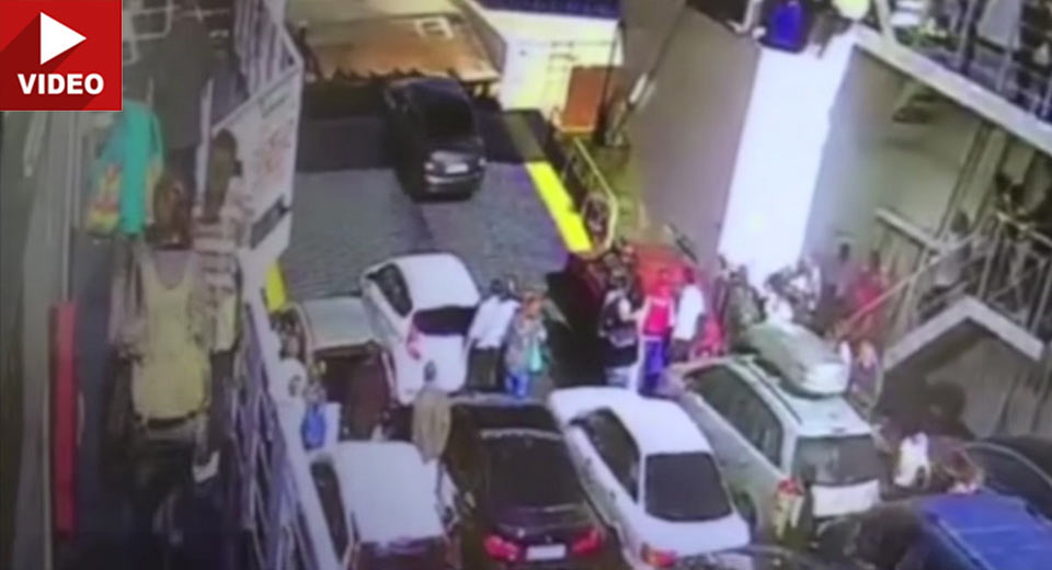 Impatient Driver Can’t Wait For Ferry To Dock, Drops Car Into The Sea