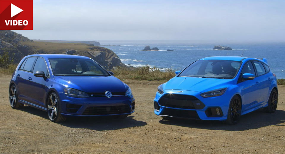 Vw Golf R Vs Ford Focus Rs Is The Hot Hatch Battle You Want To See Carscoops