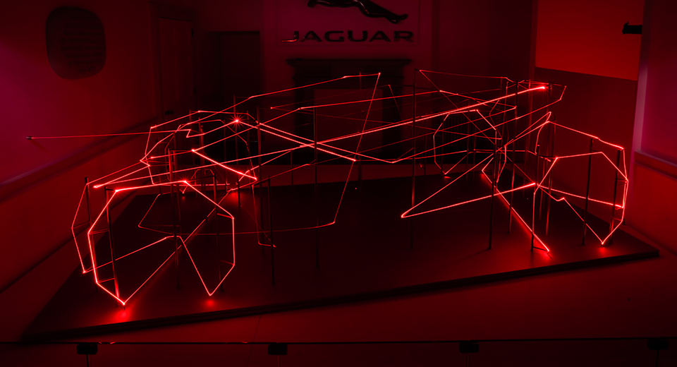  Jaguar Creates A Laser Sculpture For London’s Design Biennale
