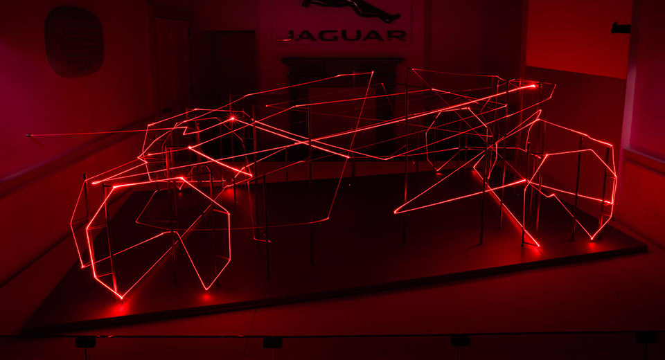 Jaguar Creates A Laser Sculpture For London’s Design Biennale