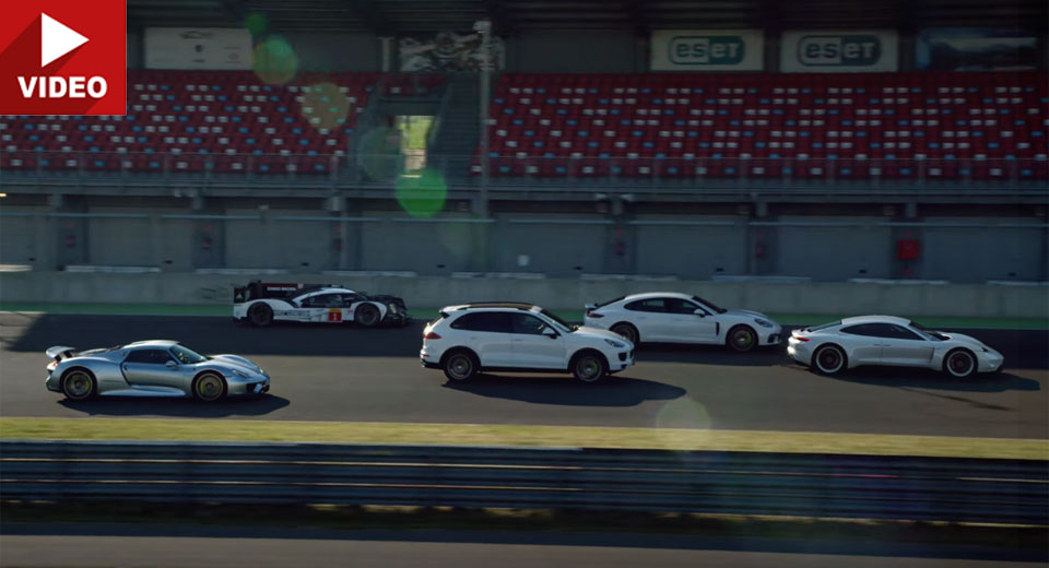  Porsche’s Hybrid And Electric Models Gather In Stunning Promo