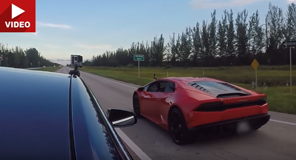  Tesla Model S P100D Battles It Out With The Lamborghini Huracan