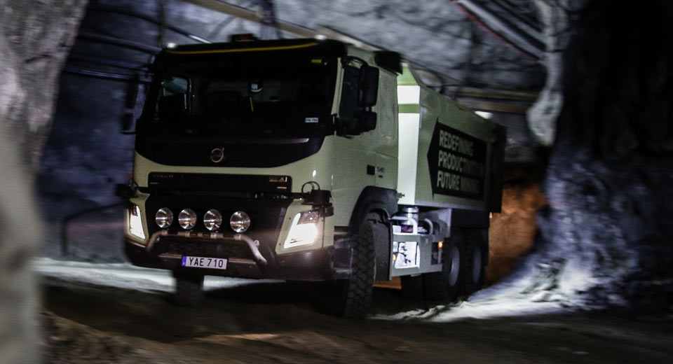  Volvo Tests Autonomous Trucks In A Mine In Sweden [w/Video]