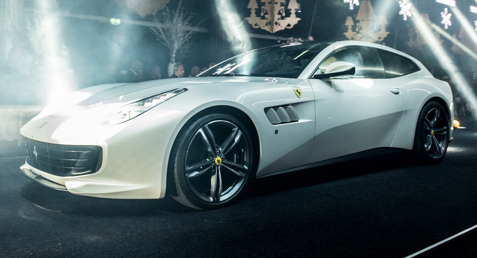 Ferrari GTC4Lusso Does The Catwalk In London Black Tie Event