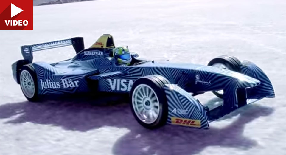  Electric Racecar Saves The World By… Doing Donuts On Polar Ice Cap?