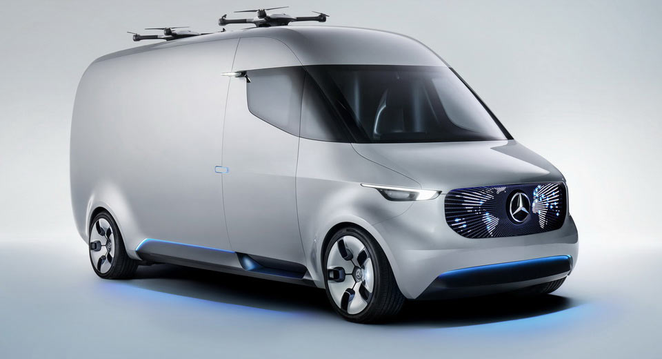  All-Electric Mercedes Vision Van Concept With A 167-Mile Range Revealed