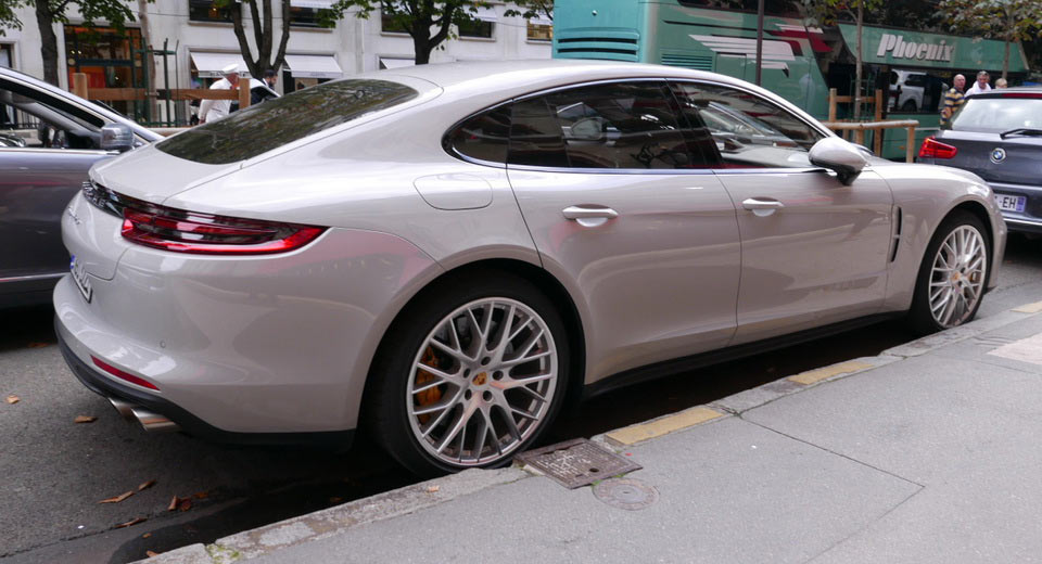  Crayon-Colored 2017 Porsche Panamera Turbo Spotted On Paris Streets