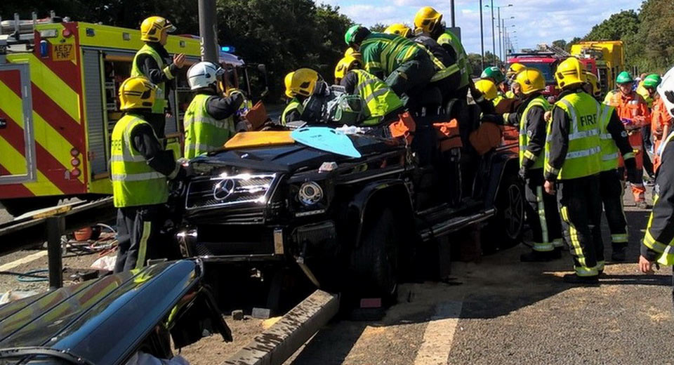  Soccer Player Pape Souare Crashes His Mercedes G63 AMG