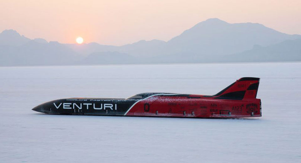 Venturi VBB-3 Reaches 341 MPH Setting Electric Car Land Speed Record