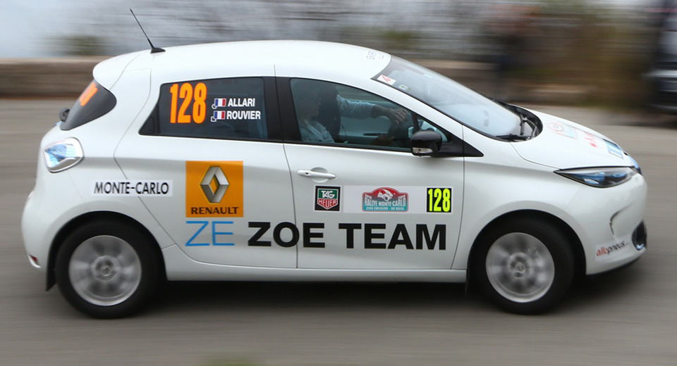  Renault Enters Four Zoe EVs In 2016 Monte Carlo E-Rallye