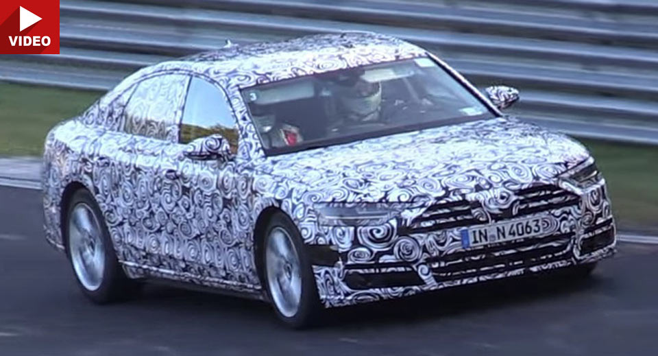  2018 Audi A8 Scooped Testing At The Nurburgring