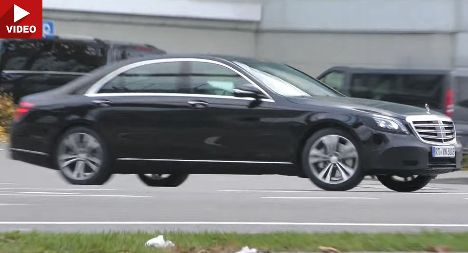  2018 Mercedes-Benz S-Class Out In The Open With Minimal Camo