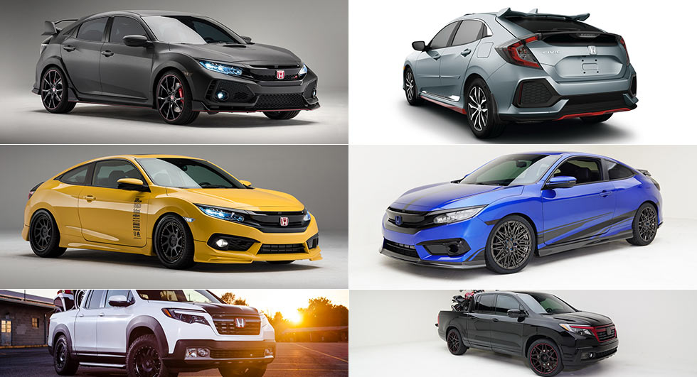  It Will Be Raining 2017 Honda Civics At SEMA This Year [69 Images]