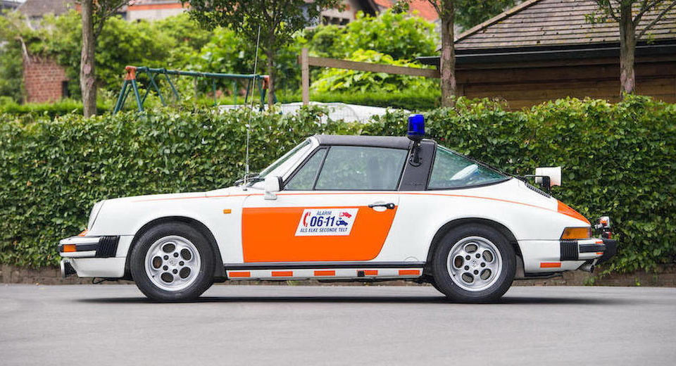 You Might Be Tempted To Use The Siren In This 1989 Porsche 911 Targa Ex-Police Car