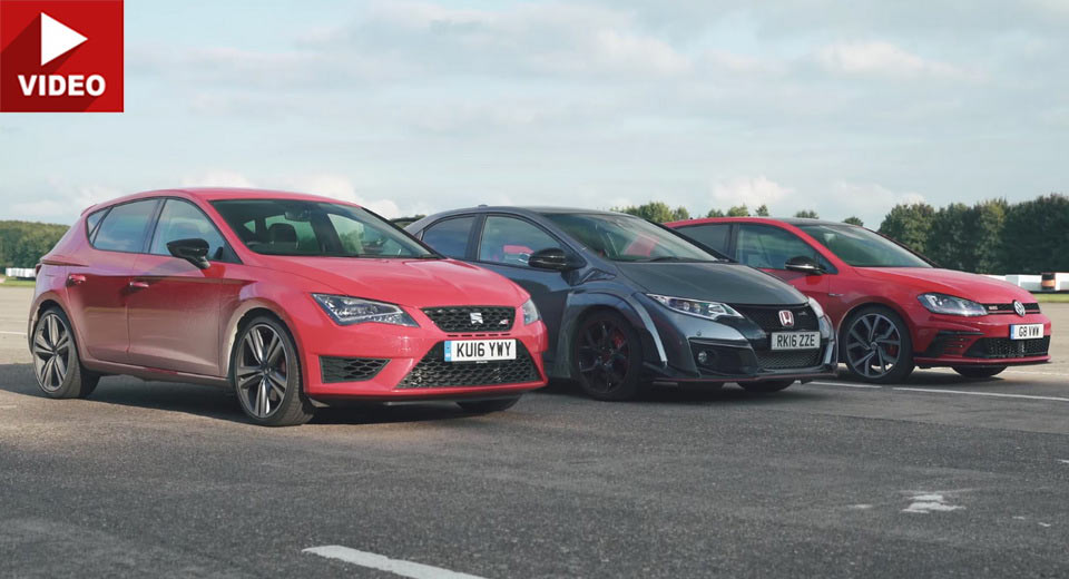 FWD Manual Brawl: Golf GTI Clubsport vs Civic Type R vs Leon Cupra