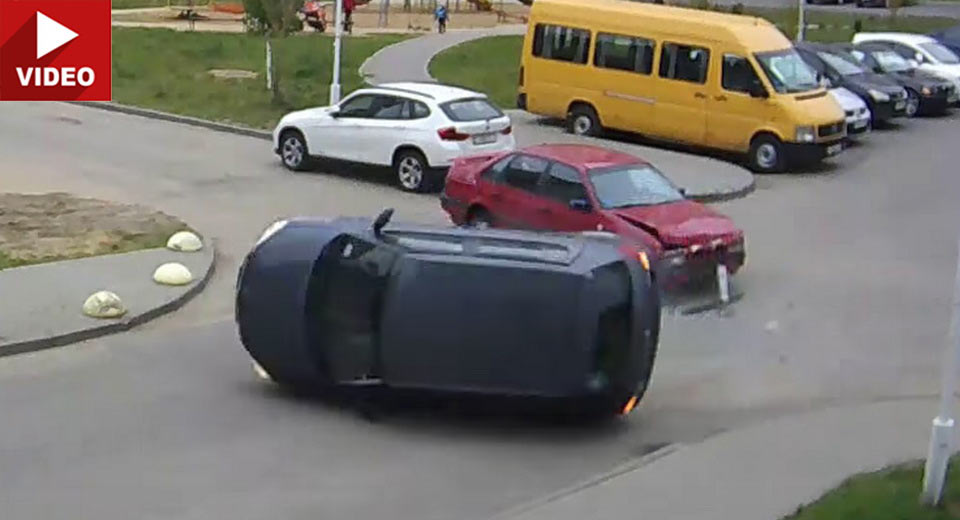 Inattentiveness Leads To Serious Crash In Residential Area