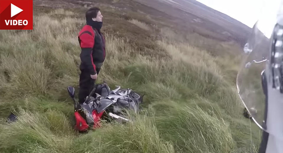  Rookie Rider Unwillingly Somersaults His Suzuki SV650