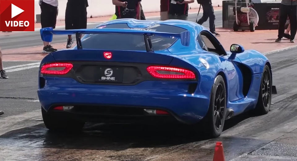  1,500 HP Twin Turbo Viper Hits 167 Mph (268 Km/h) In 1/4 Mile Race