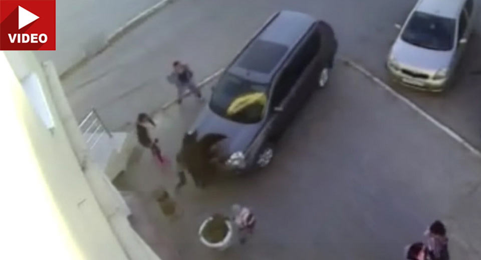  Woman Miraculously Survives Getting Pinned By SUV In Russia