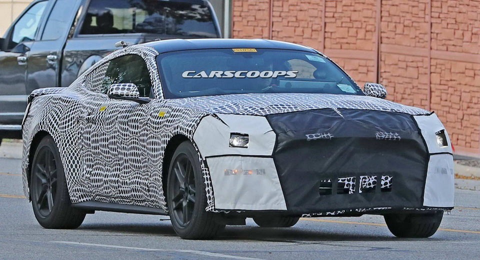  2018 Ford Mustang Spied Rolling Around In Detroit With LED Rings