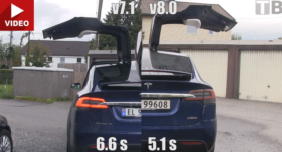  Tesla’s 8.0 Update Improves Model X Falcon Doors’ Operation