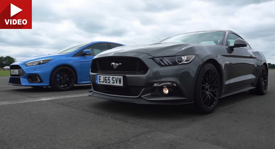 Top Gear’s Version Of A Civil War: Focus RS Vs Mustang GT On The Drag Strip