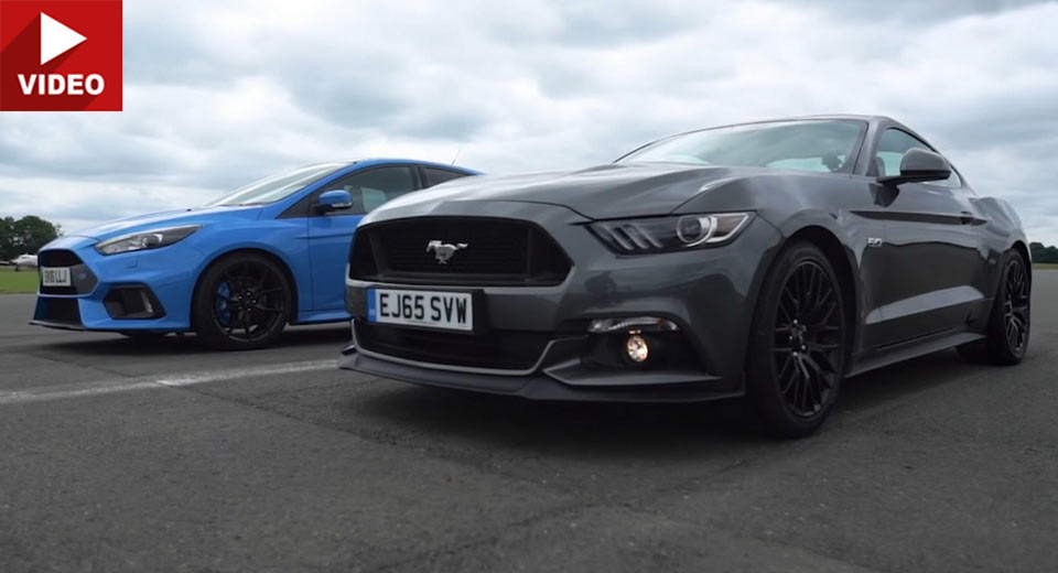 Top Gear’s Version Of A Civil War: Focus RS Vs Mustang GT On The Drag Strip