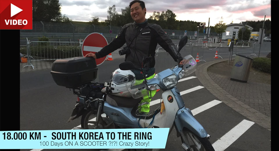 Man Travels 18,000 Km On A Scooter Just To Go On The Nurburgring