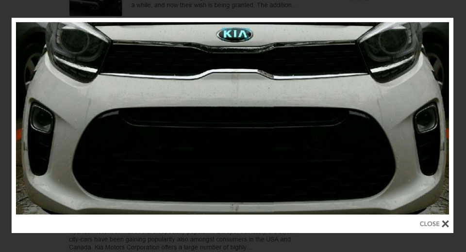  New Kia Picanto Leaks Online Revealing Rio-Inspired Fascia