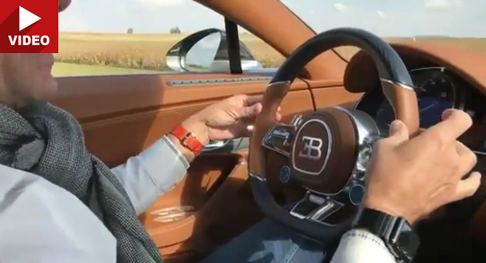  Bugatti Chiron Driver Goes Hands-Free To Show How Easy It Is To Launch It