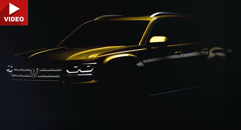  VW Teases New Atlas Seven-Seater SUV On Video