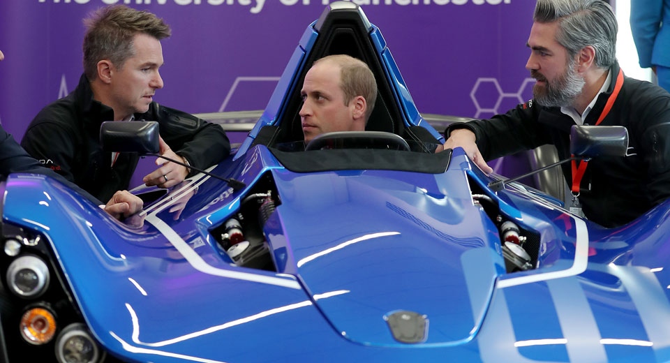  Prince William And Kate Middleton Pose With The BAC Mono