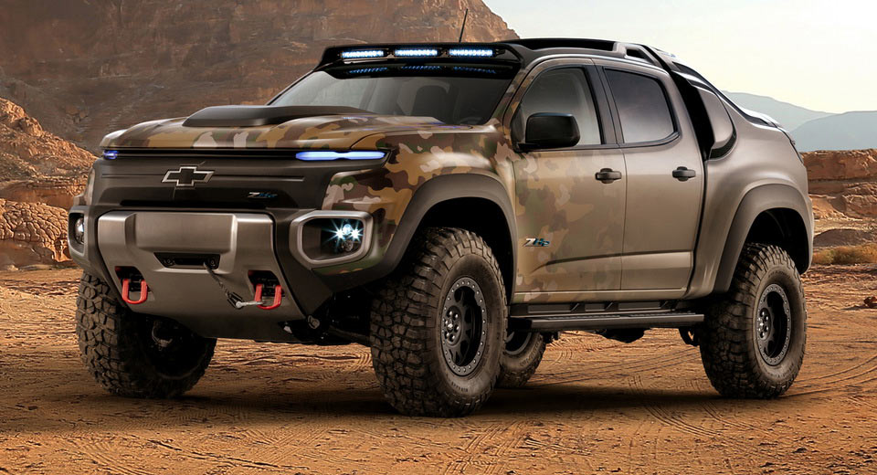  Chevy Created This Badass Colorado ZH2 Fuel Cell Vehicle For The US Army