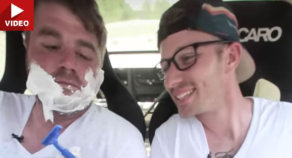  Shaving While Drifting Is A Very Bad Idea